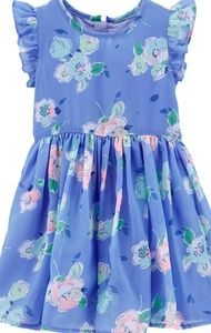 👗Beautiful Blue Floral Toddler OshKosh Dress👗